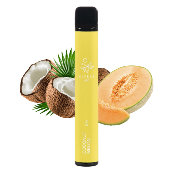 VAPES & E-CIGARETTES ELFBAR –COCONUT MELON 600
